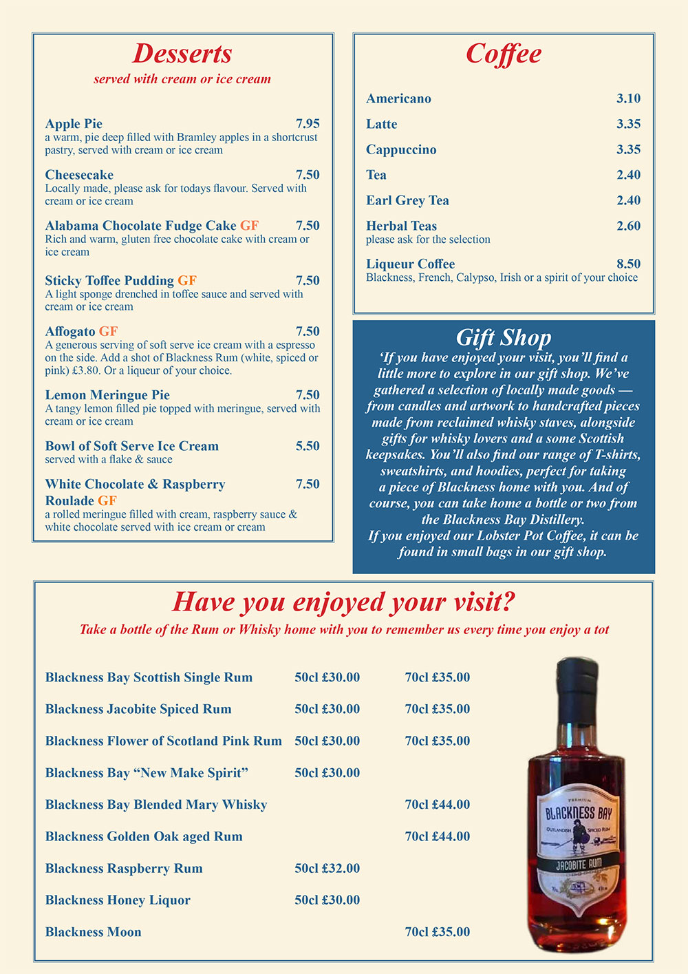 2026 April Menu